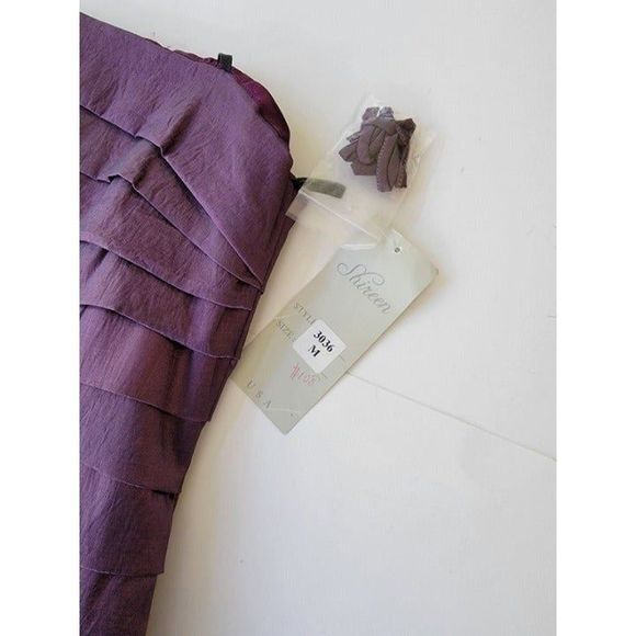 NEW Women Medium Shireen Purple Mini Formal Prom Party Dress Sleeveless - Picture 6 of 7